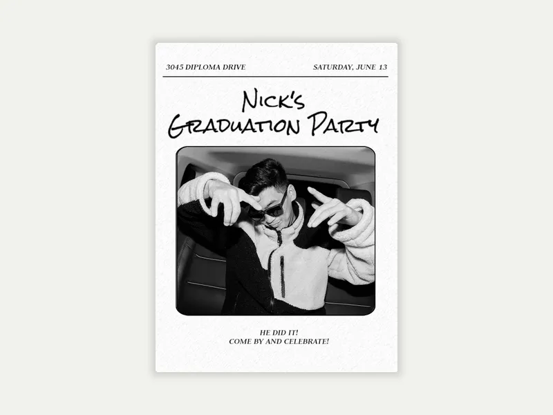 Flyer Life (Photo) - graduation - Invitation