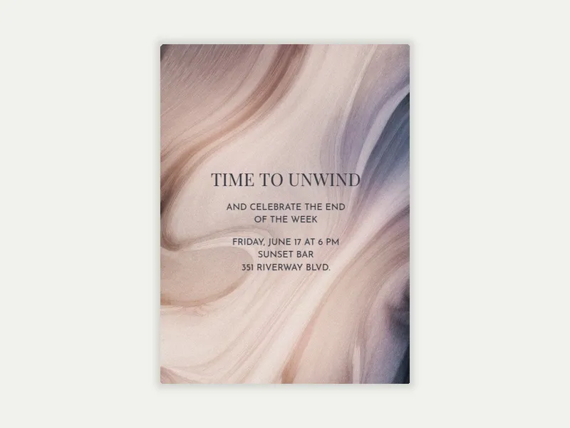 Agate Swirl - cocktail_party - Invitation