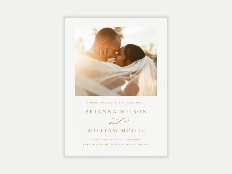 Forever Script (Photo) - wedding_day - Invitation