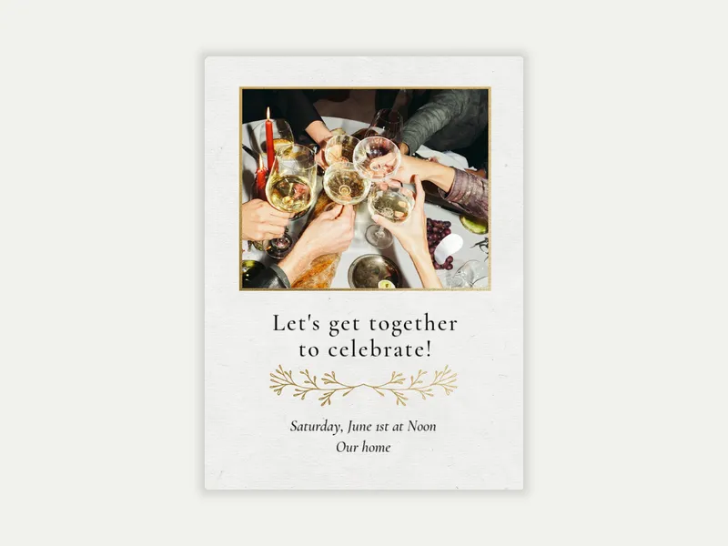 Floral Divider (Photo) - happy_hour - Invitation