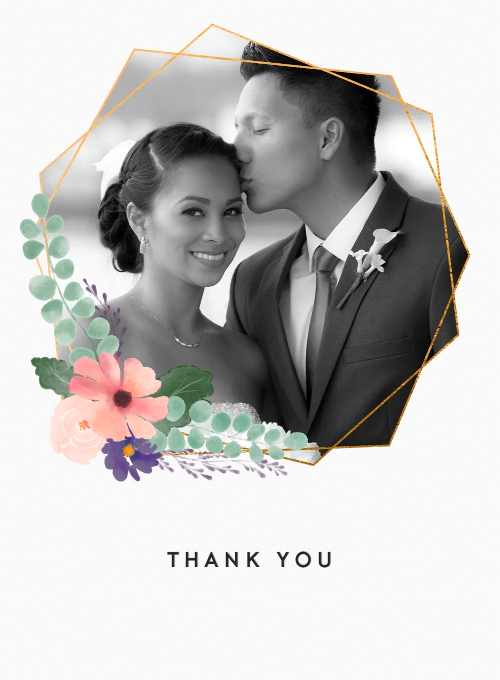 Floral Geometric (Photo) - design_your_own_cards - Card