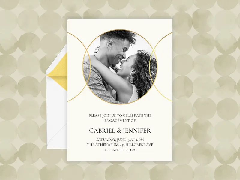 Foil Union (Photo) - anniversary - Invitation