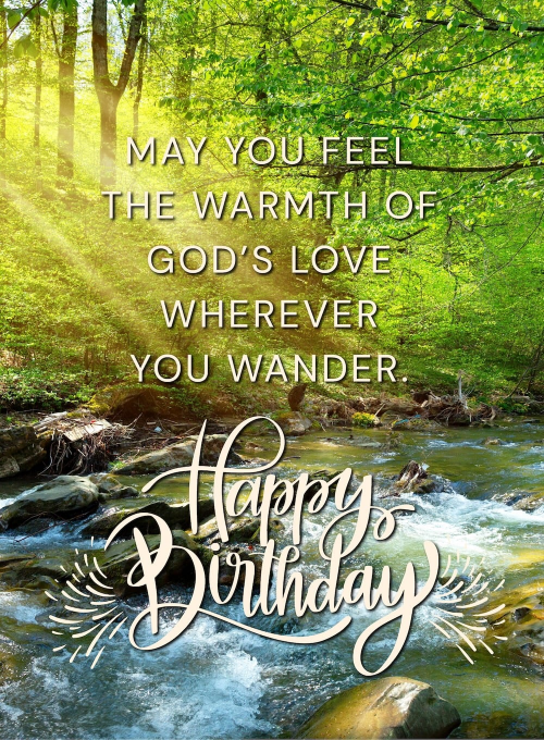 Flowing River - birthday_adults_cards - Card