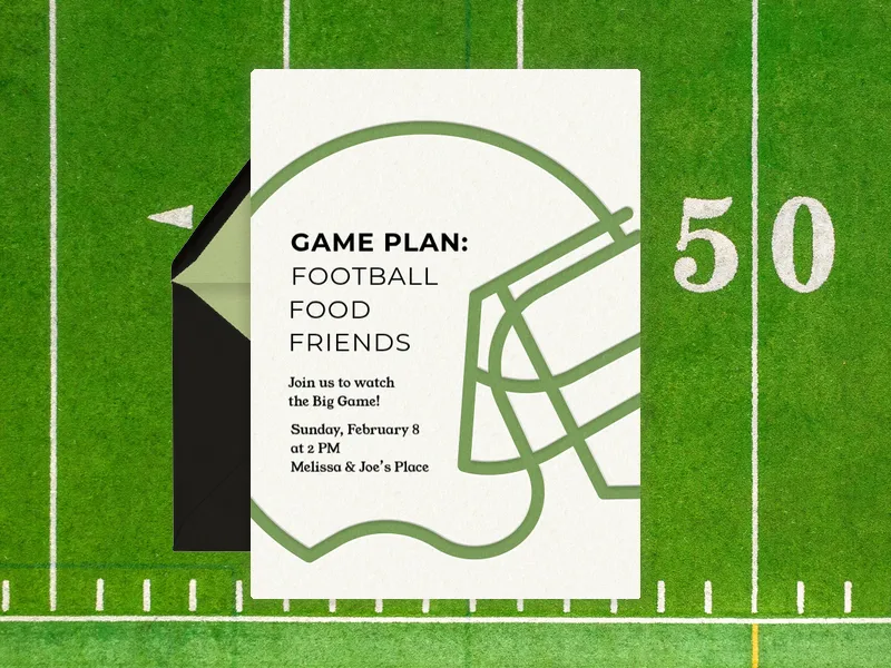 Football Helmet Icon - featured - Invitation