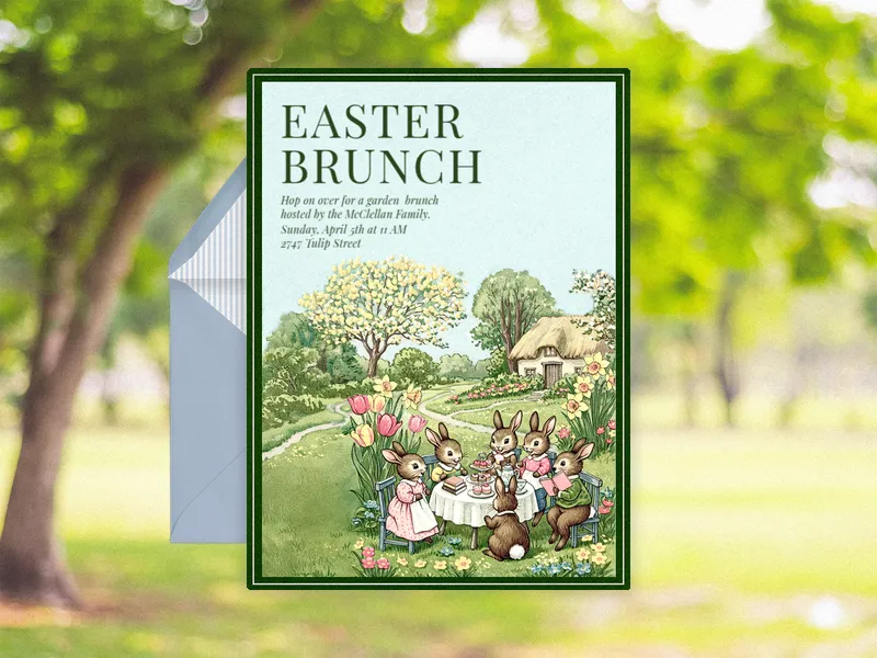 Garden Gathering - easter - Invitation