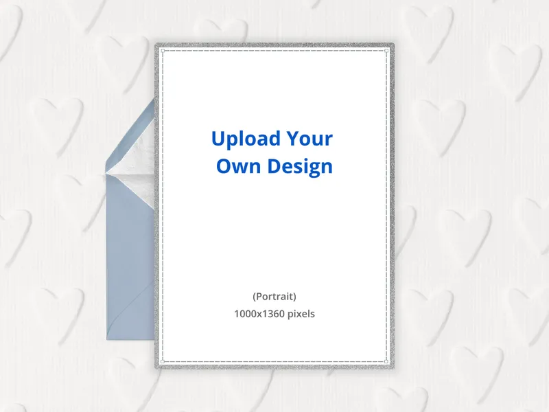 Upload Your Own Design (Soft Blue) - baby_save_the_date - Invitation