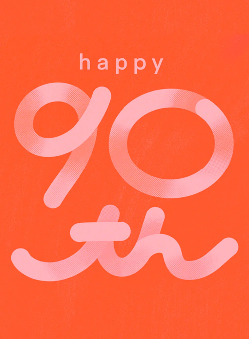 Get A Squiggle On - 90 - birthday_cards - Card