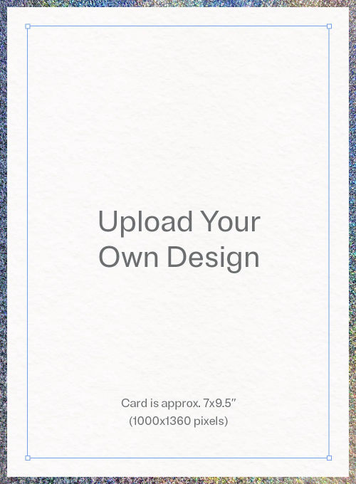 Upload Your Own Design (Layered Sparkles) - just_because_cards - Card