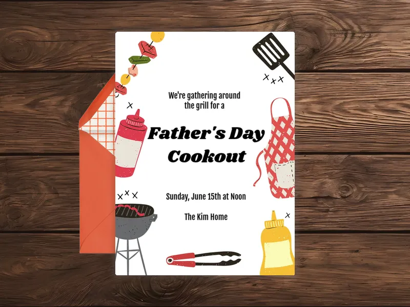 Get Grilling - fathers_day - Invitation