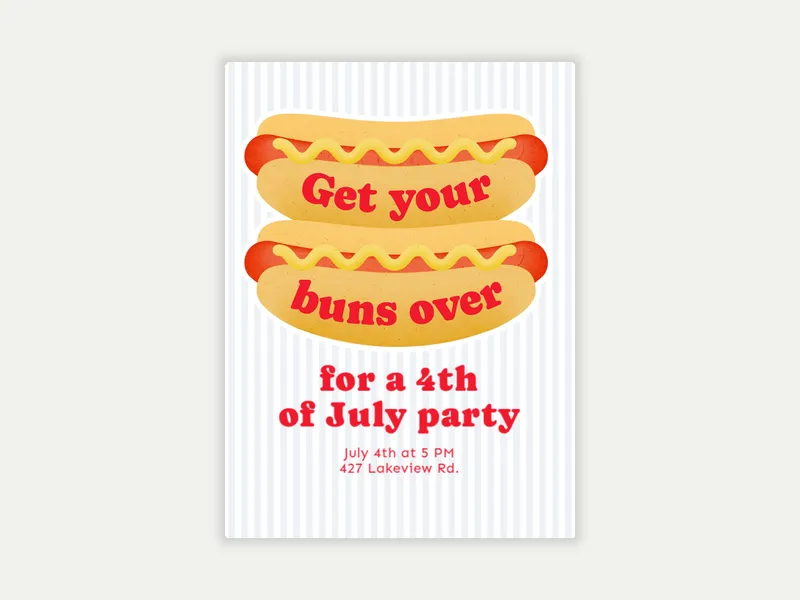 Frankly Speaking - july_fourth - Invitation