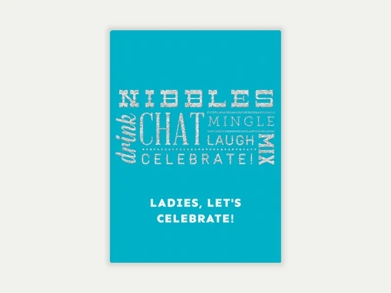 Glitter Font - bridal_shower - Invitation