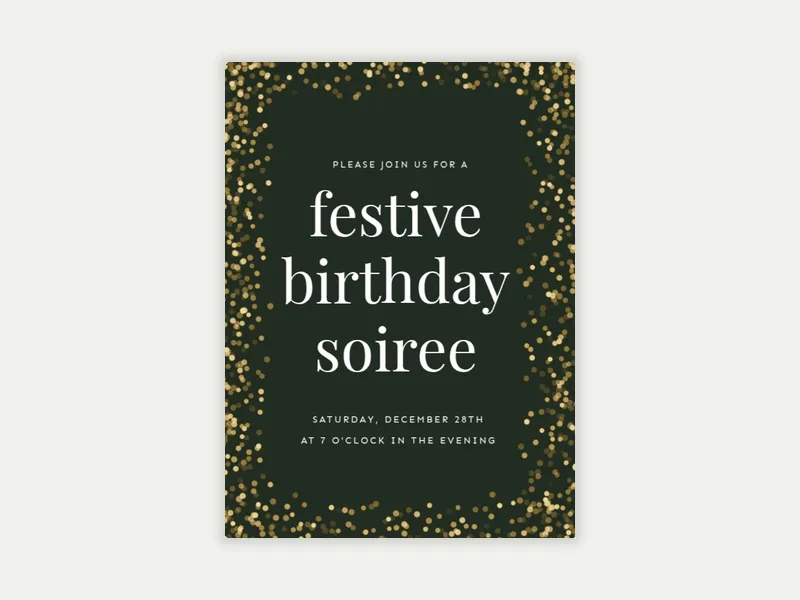 Glitter Glam - featured - Invitation