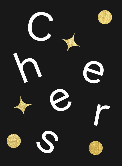 Gold Glitter - thankyou_cards - Card