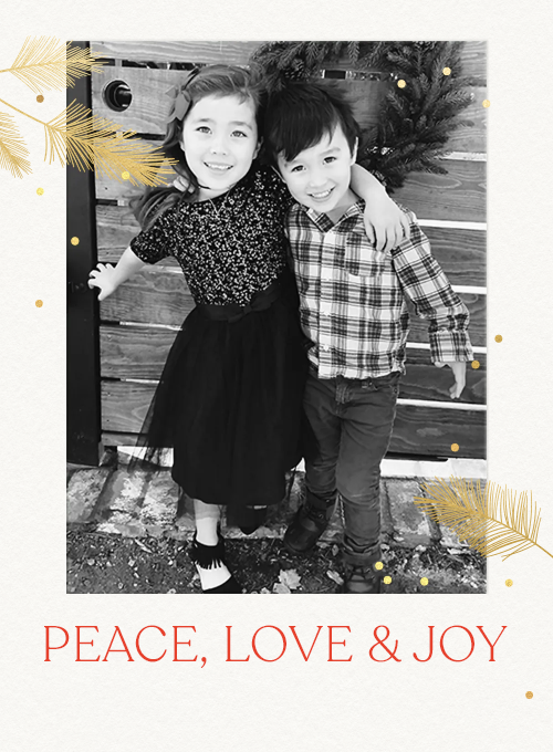Peace, Love & Joy (Photo) - design_your_own_cards - Card
