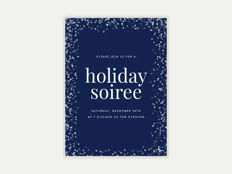 Glitter Glam - seasons - Invitation