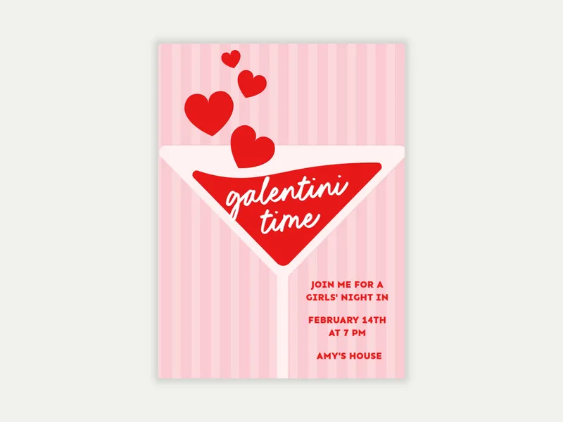 Girls Who Galentini - galentines_day - Invitation