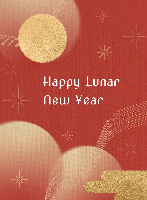 Golden Moon - lunar_new_year_cards - Card