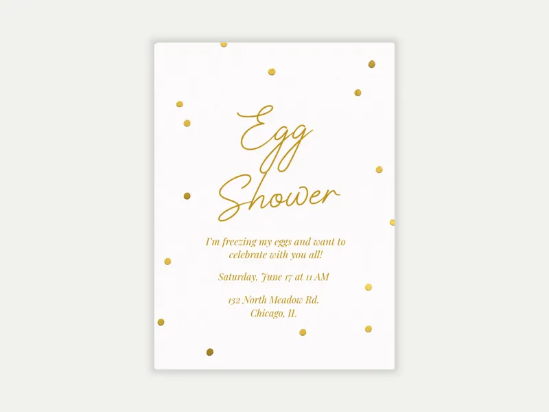 Gold Foil Dots - featured - Invitation
