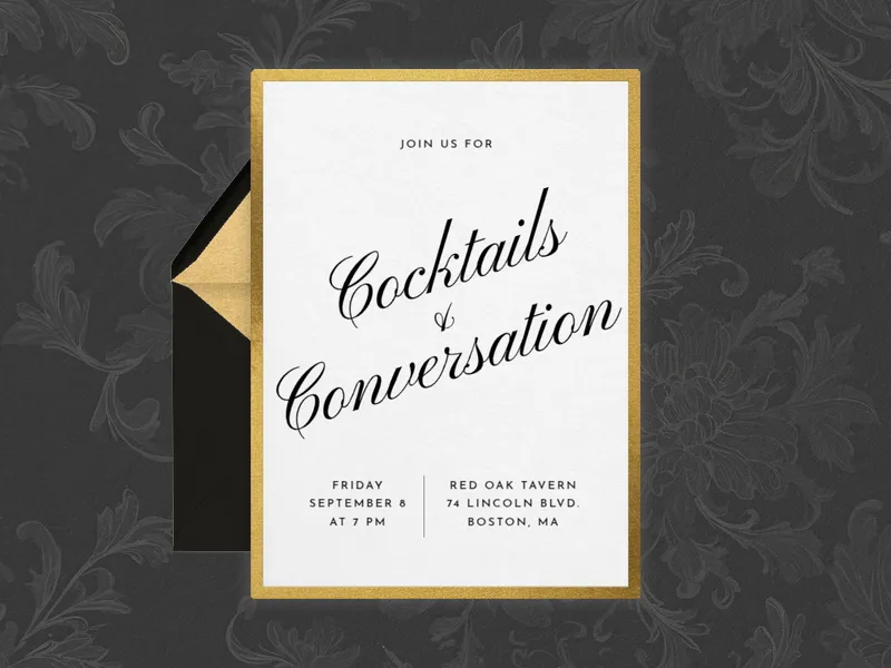 Golden Opportunity - cocktail_party - Invitation