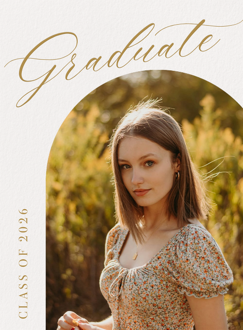 Golden Hour Graduation (Photo) - graduation_announcements - Card