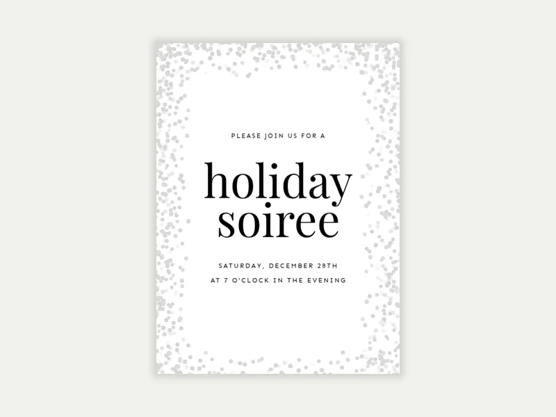 Glitter Glam - holiday_party - Invitation
