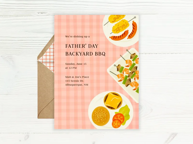 Grill 'N Chill - fathers_day - Invitation