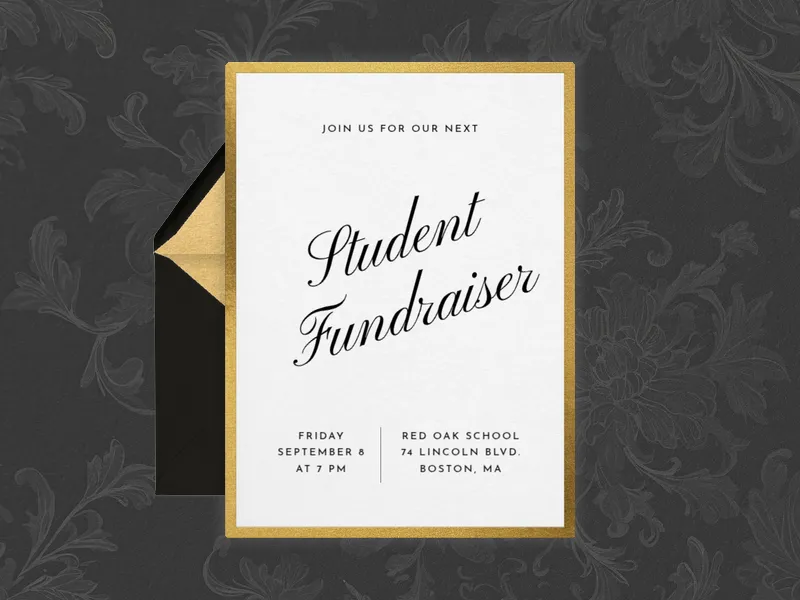 Golden Opportunity - school - Invitation