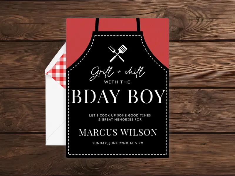 Birthday Grillin' Party - birthday_foradults - Invitation