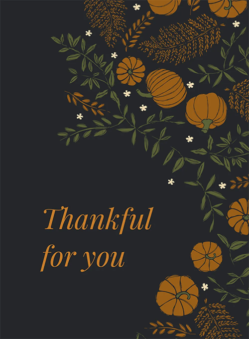 Gourd-geous Wildlife - thanksgiving_cards - Card