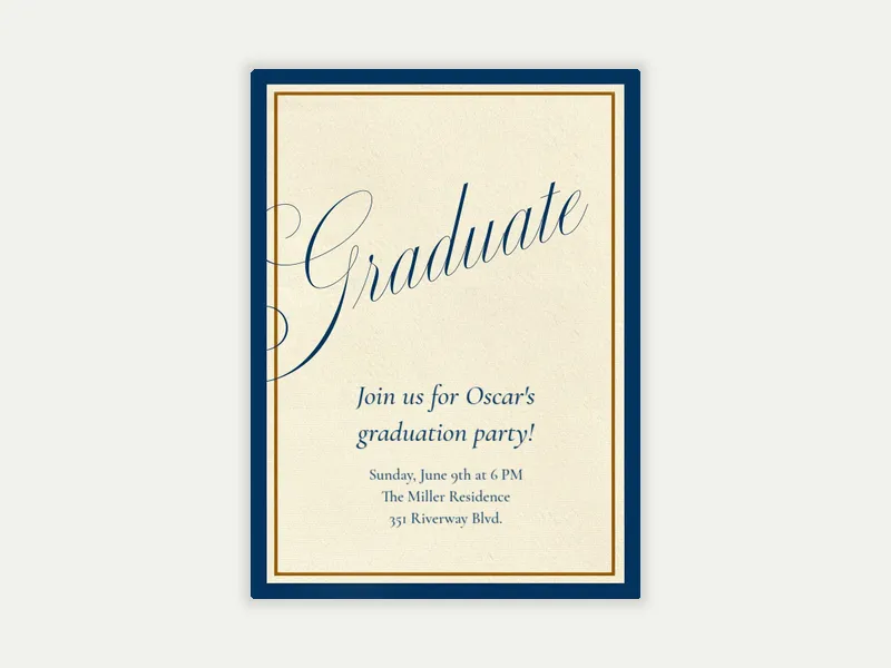 Vintage Diploma - graduation - Invitation
