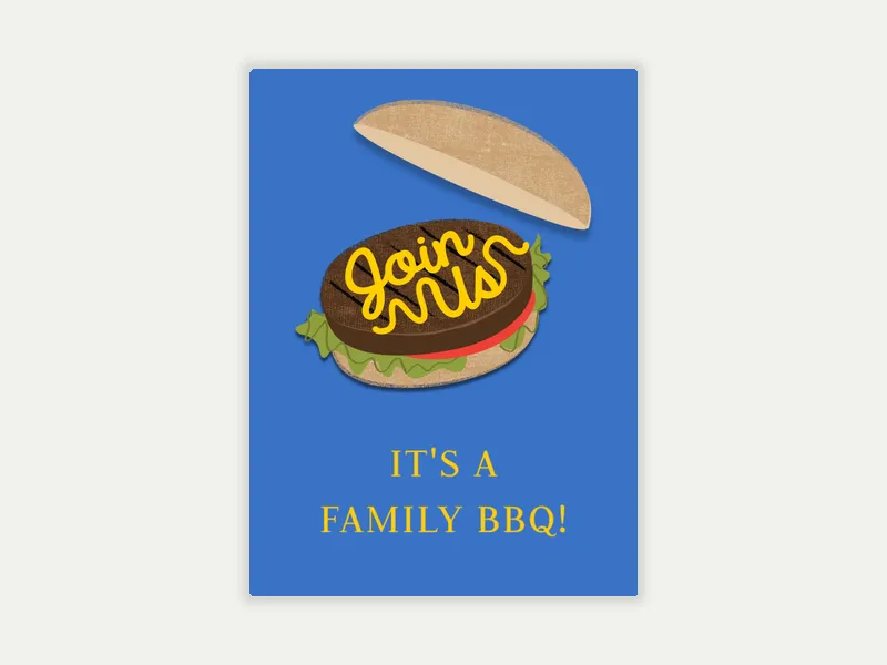 Hamburger Hangout - family_gathering - Invitation