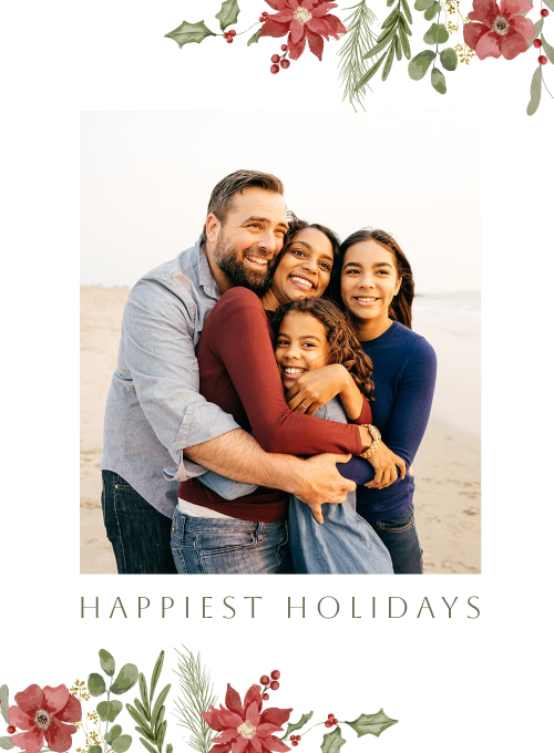 Happiest Poinsettia (Photo) - christmas_cards - Card