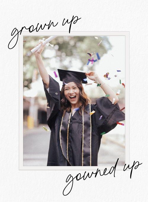 Gowned Up (Photo) - announcement_cards - Card