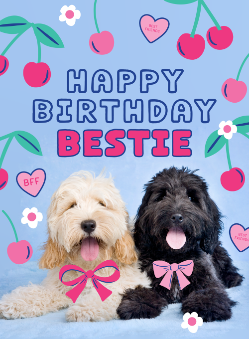 Happy Pups - birthday_kids_cards - Card