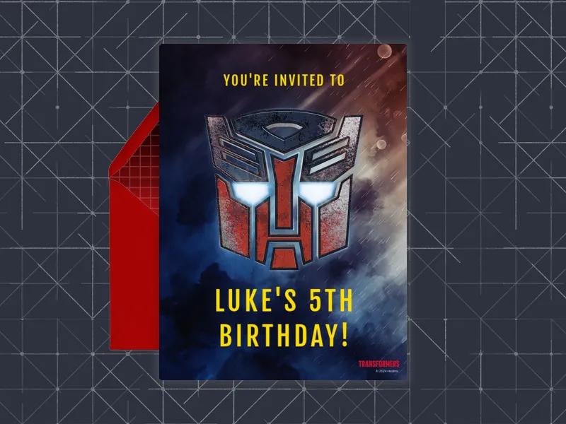 Transformers: More Than Meets the Eye - characters - Invitation