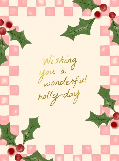 Happy Holly-days - christmas_cards - Card