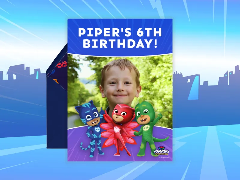 PJ Masks: Be a Hero (Photo) - pj_masks - Invitation