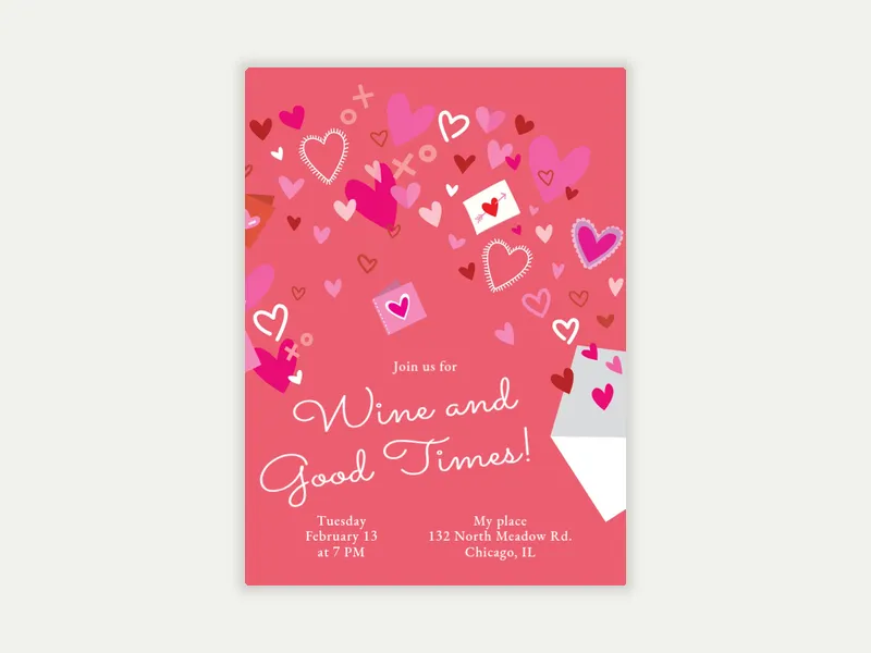 Hearts And Crafts - valentines_day - Invitation