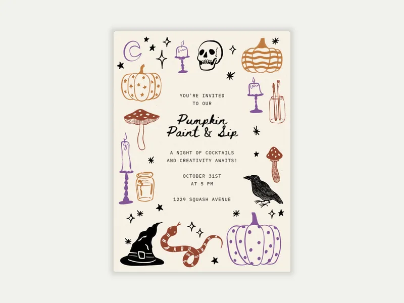 Haunted Paintbrush - featured - Invitation