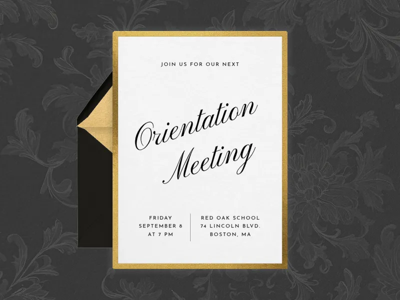 Golden Opportunity - meetings - Invitation