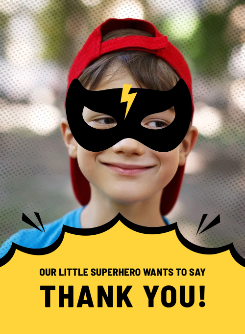 Hero of the Day Thank You (Photo) - thankyou_cards - Card
