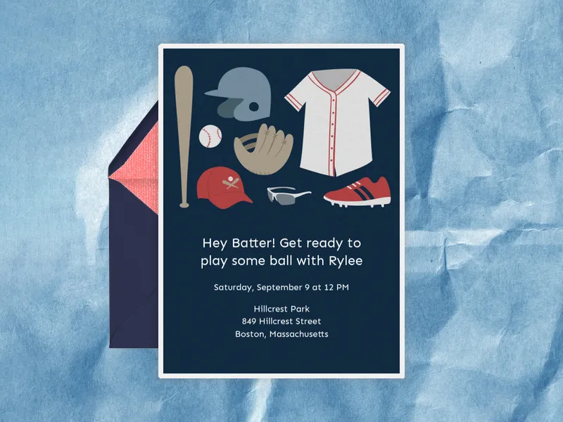 Baseball Essentials - birthday_forkids - Invitation