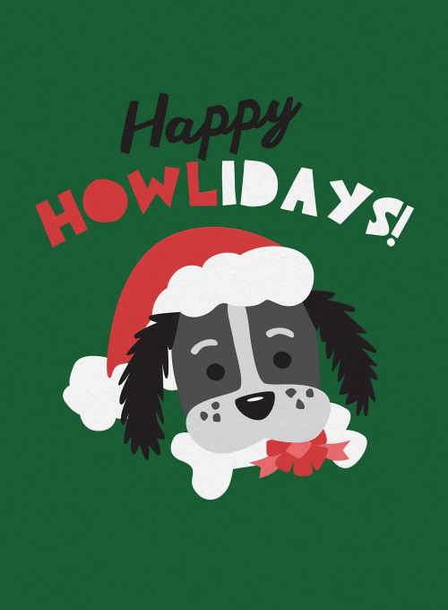 Happy Howlidays - christmas_cards - Card