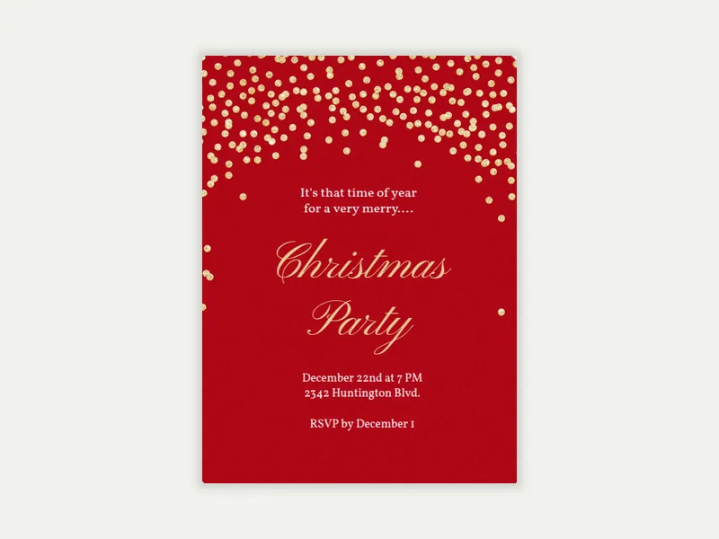 Holiday Sparkle - christmas - Invitation