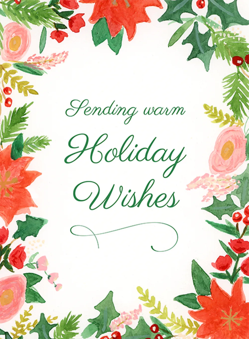 Holly-day Wreath Border - featured_cards - Card