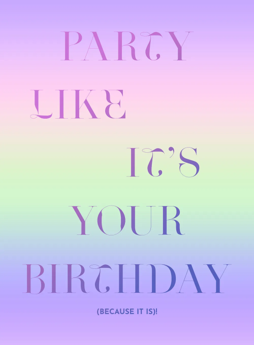 Holographic Birthday - birthday_adults_cards - Card
