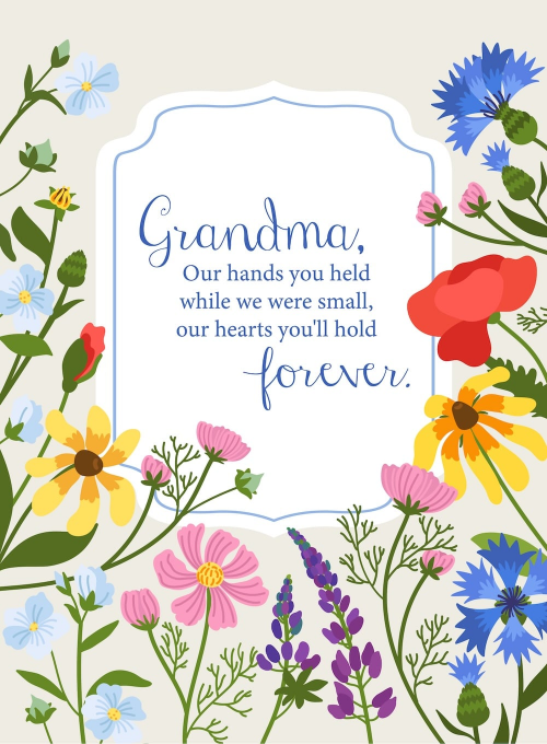 Grandma’s Garden - birthday_adults_cards - Card