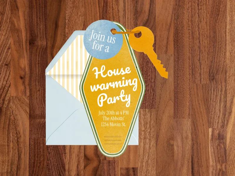 House Keys - housewarming - Invitation
