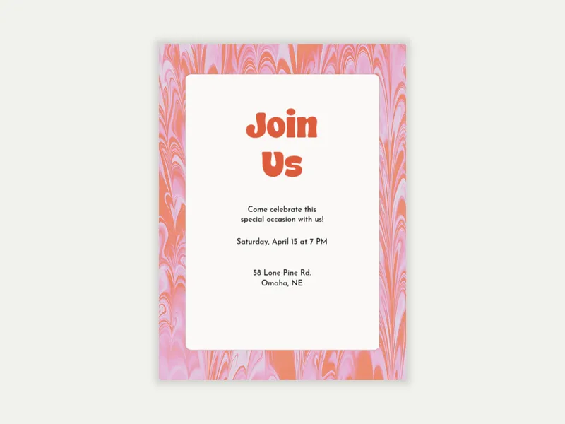 Hydro Dip Border - featured - Invitation