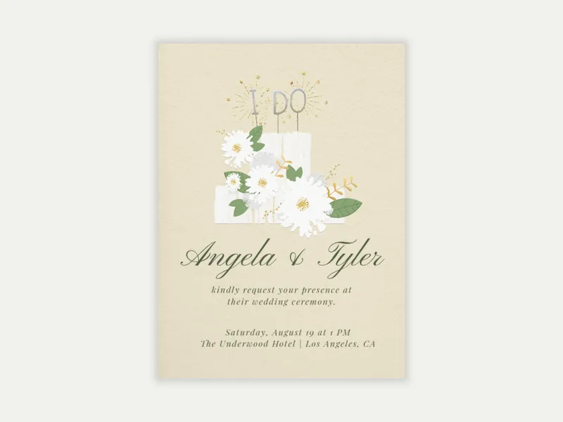 I Do Topper - wedding - Invitation